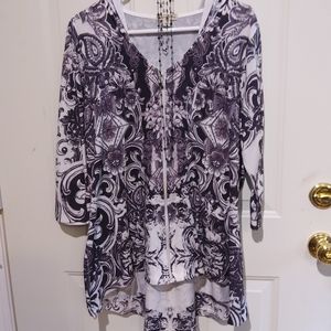 LIVE AND LET LIVE  zippered dress with good sz.1X